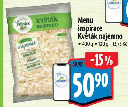 Menu inspirace Květák najemno, 400 g 