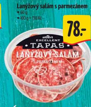 Lanýžový salám s parmezánem, 60 g