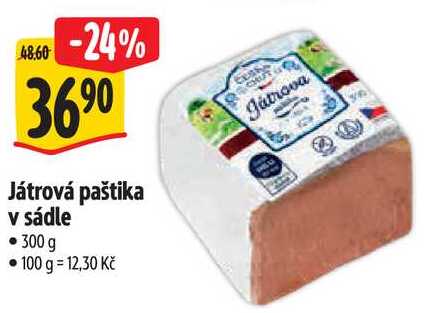 Játrová paštika v sádle, 300 g 