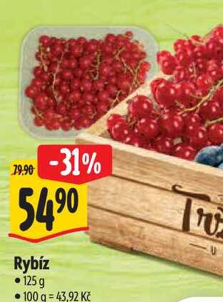 Rybíz, 125 g