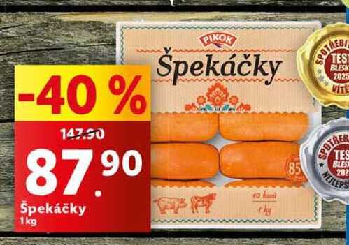Špekáčky, 1 kg 