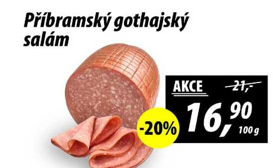 Příbramský gothajský salám, 100g 