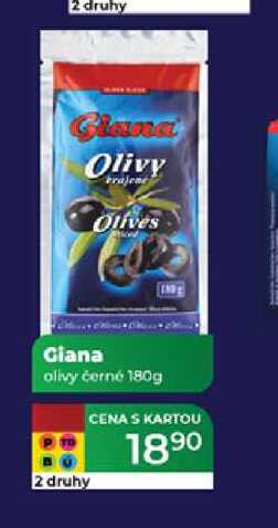 Giana olivy černé 180g 