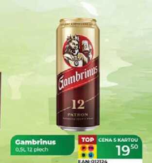 Gambrinus 0.5L 12 plech  v akci