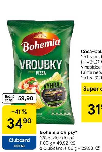 Bohemia Chipsy, 120 g, více druhů  
