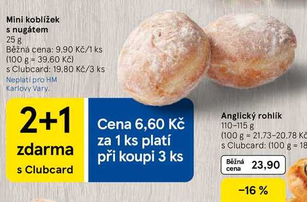 Mini koblížek s nugátem, 25 g 