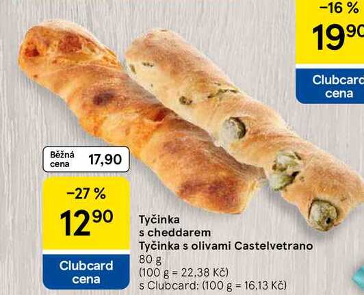 Tyčinka s olivami Castelvetrano, 80 g