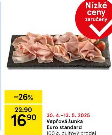 Vepřová šunka Euro standard, 100 g 