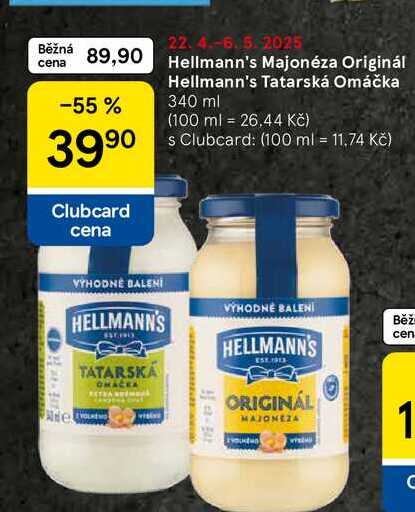 Hellmann's Tatarská Omáčka, 340 ml  