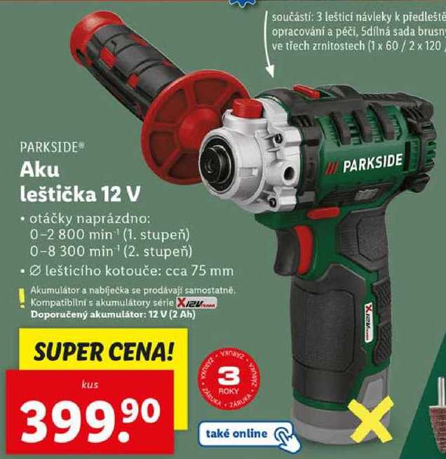 Aku leštička 12 V 