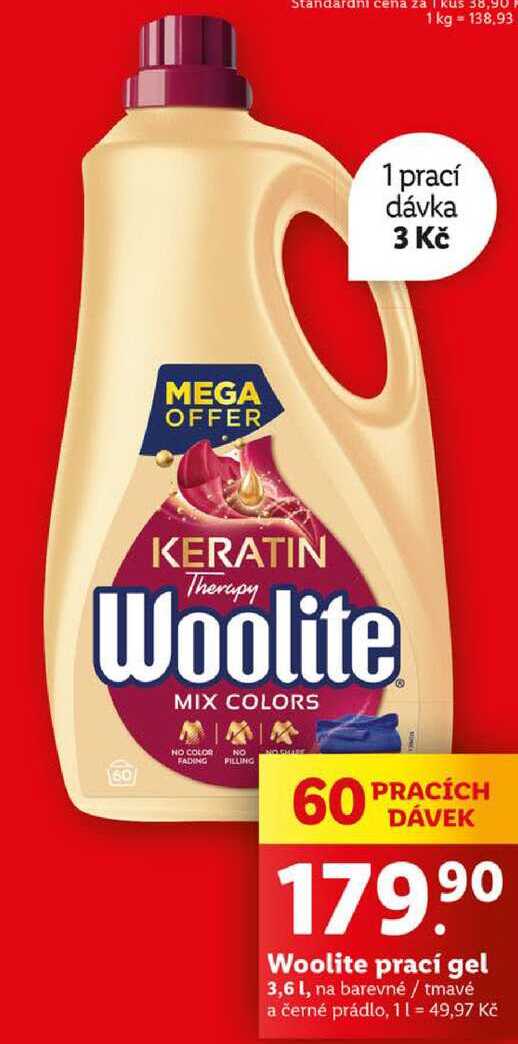 Woolite prací gel, 60 PD