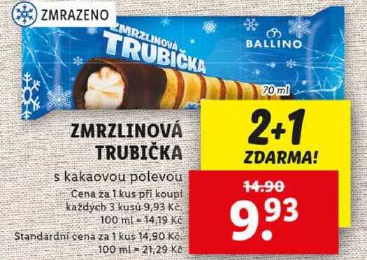 ZMRZLINOVÁ TRUBIČKA, 70 ml