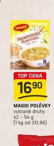 MAGGI POLÉVKY vybrané druhy 42-54 g 