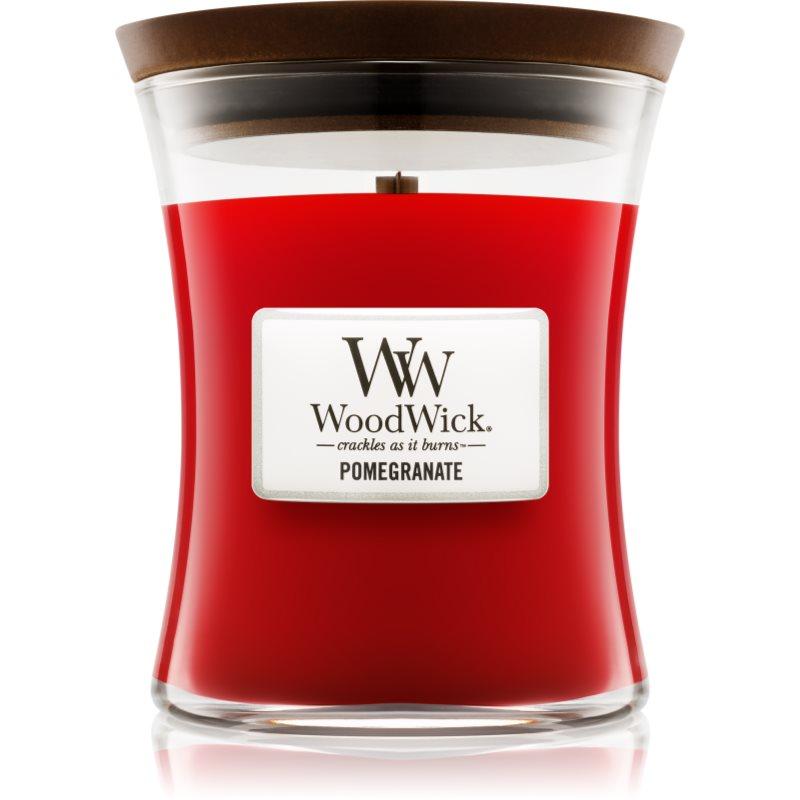 Woodwick Pomegranate vonná svíčka s dřevěným knotem 275 g
