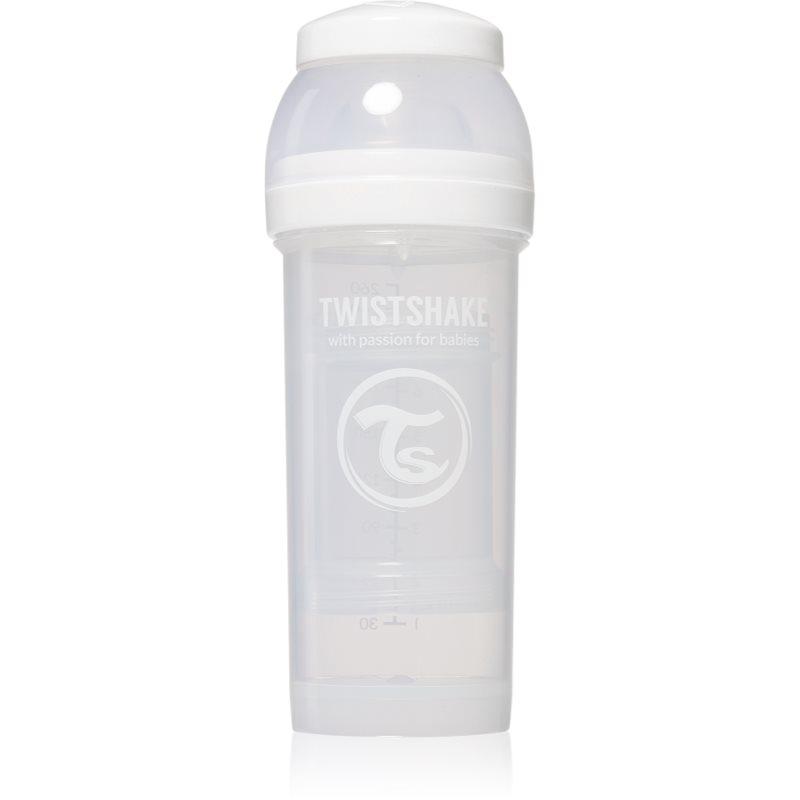 Twistshake Anti-Colic kojenecká láhev White 2 m+ 260 ml