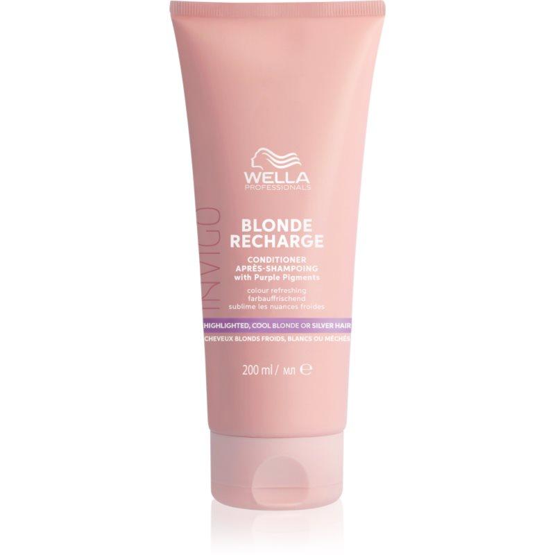 Wella Professionals Invigo Blonde Recharge fialový kondicionér neutralizující žluté tóny 200 ml