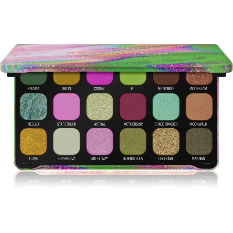 Makeup Revolution Forever Flawless paleta očních stínů odstín Astro Nova Green 18x1.1 g