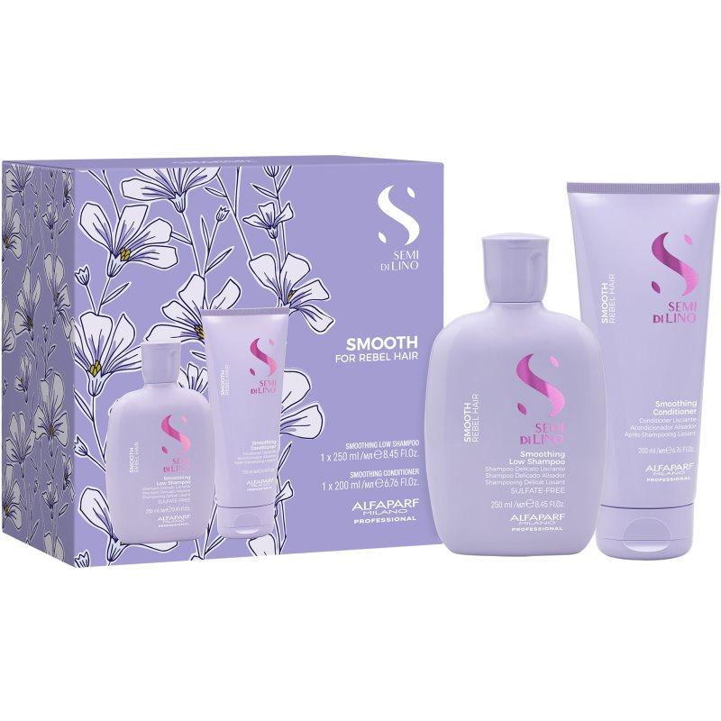 Alfaparf Milano Semi di Lino Smooth Kit sada pro nepoddajné a krepatějící se vlasy