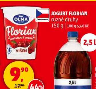 OLMA JOGURT FLORIAN různé druhy, 150 g 