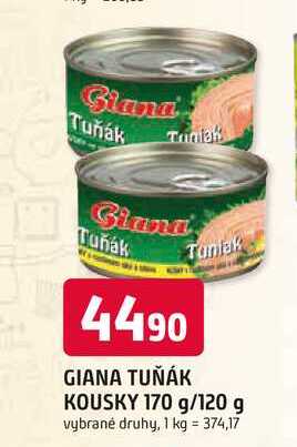 GIANA TUŇÁK KOUSKY 170 g/120 g 