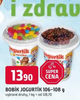 BOBÍK JOGURTÍK 106-108 g 