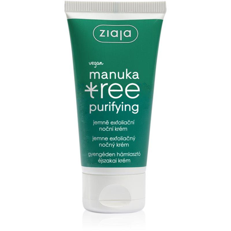Ziaja Manuka Tree Purifying exfoliační noční krém pro mastnou a smíšenou pleť 50 ml