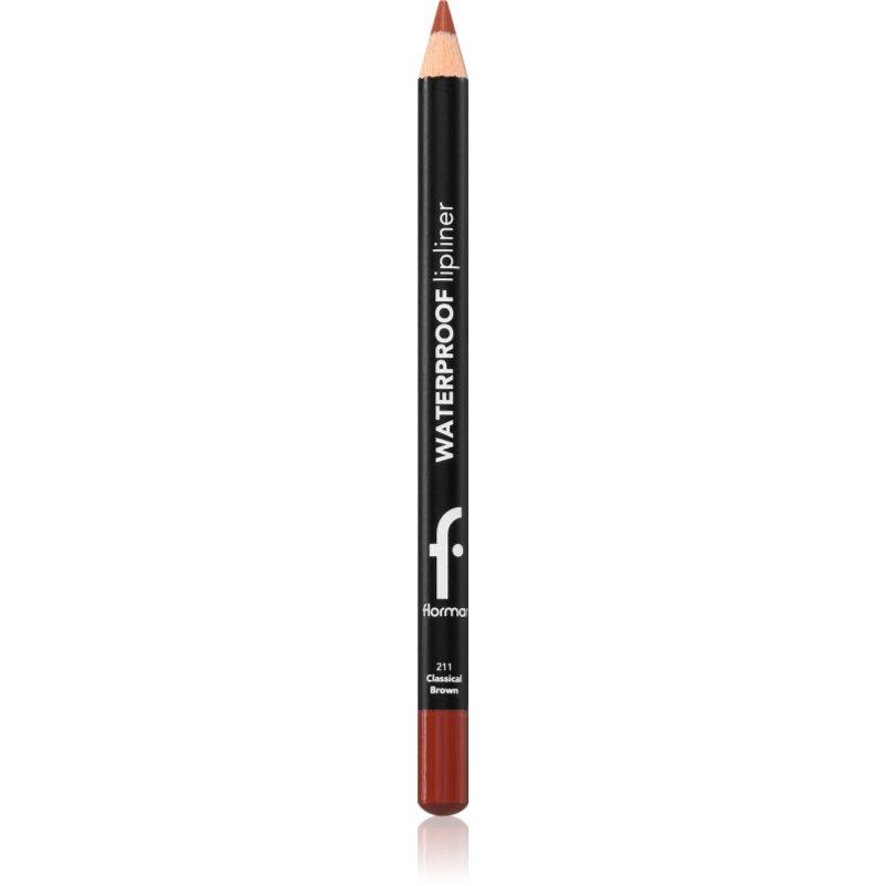 flormar Waterproof Lipliner voděodolná tužka na rty odstín 211 Classical Brown 1.14 g