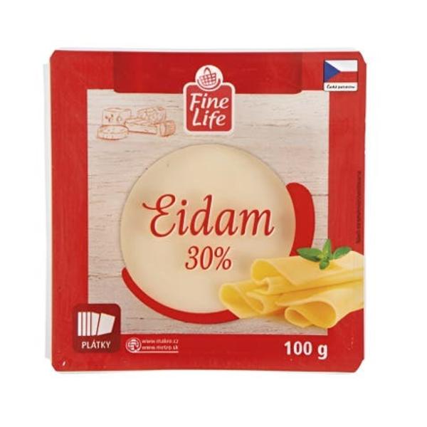 Fine Life Eidam plátky 30%