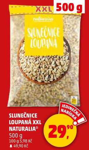 SLUNEČNICE LOUPANÁ XXL NATURALIA, 500 g 