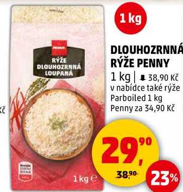 DLOUHOZRNNÁ RÝŽE PENNY, 1 kg 
