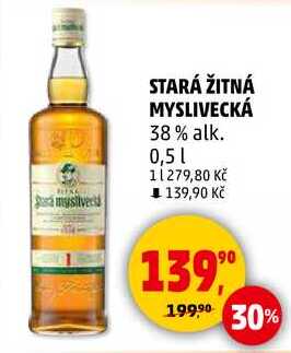 STARÁ ŽITNÁ MYSLIVECKÁ 38% alk., 0,5 l