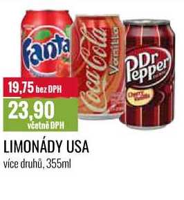 LIMONÁDY USA 355ml