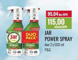 JAR POWER SPRAY 2x500 ml 