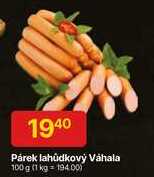 Párek lahůdkový Váhala 100 g
