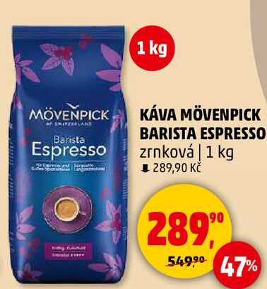 KÁVA MÖVENPICK Barista Espresso zrnková, 1 kg 