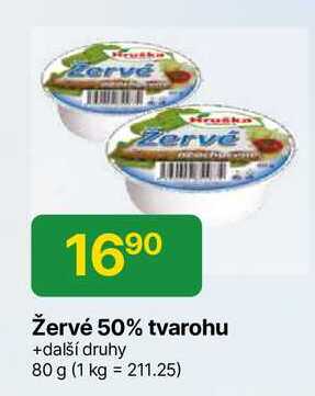 Hruška Žervé 50% tvarohu 80 g 