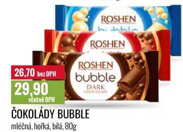 ČOKOLÁDY BUBBLE 80g 