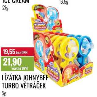 LÍZÁTKA JOHNYBEE TURBO VĚTRÁČEK 5g 