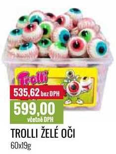 TROLLI ŽELÉ OČI 60x19g 