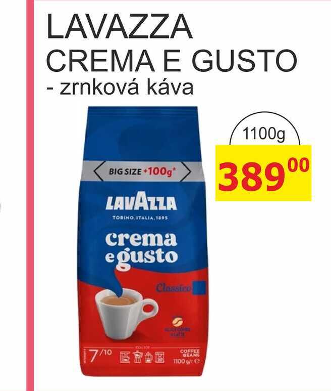 LAVAZZA CREMA E GUSTO - zrnková káva 1100g