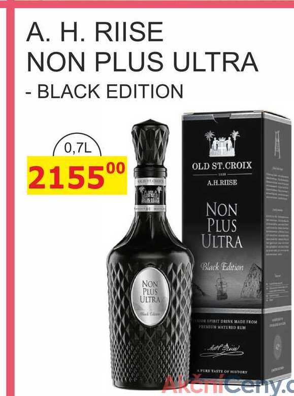 A. H. RIISE NON PLUS ULTRA - BLACK EDITION 0,7L 