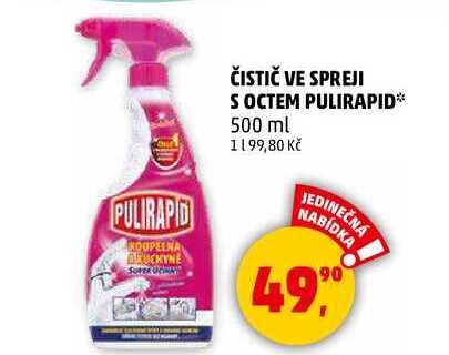 ČISTIČ VE SPREJI SOCTEM PULIRAPID, 500 ml  
