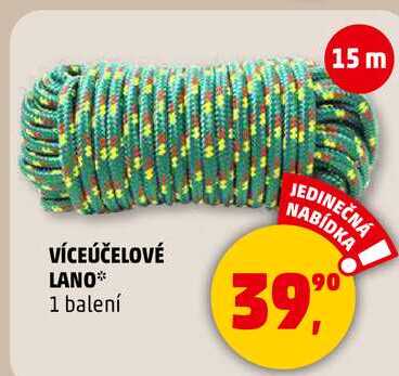 VÍCEÚČELOVÉ LANO, 1 balení  