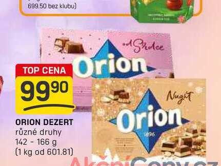 ORION DEZERT různé druhy 142-166 g 