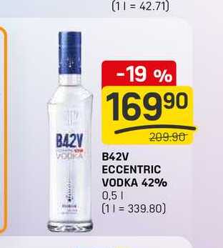 B42V ECCENTRIC VODKA 42% 0,5l