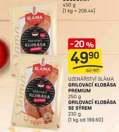 GRILOVACÍ KLOBÁSA SE SÝREM 230 g 