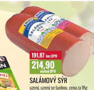 SALÁMOVÝ SÝR cena za 1kg 