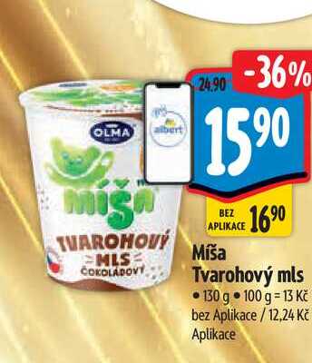  Míša Tvarohový mls 130 g 