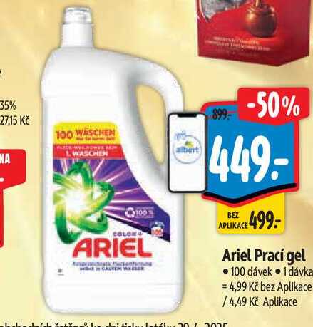  Ariel Prací gel 100 dávek 