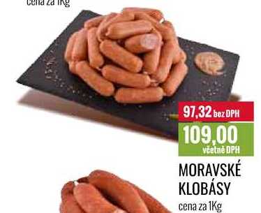 MORAVSKÉ KLOBÁSY cena za 1Kg 